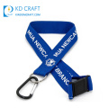 Free sample custom design your own embossed logo printing school neck strap lanyard with badge reel